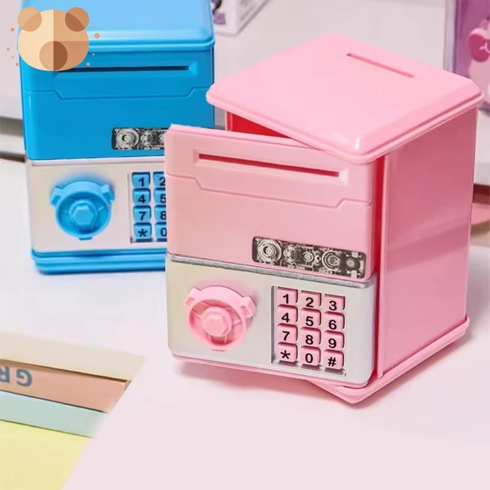 Lợn tiết kiệm đồ chơi trẻ em, Mật khẩu Mini Hộp tiết kiệm tiền, Quà tặng trẻ em ATM Ngân hàng tiết k