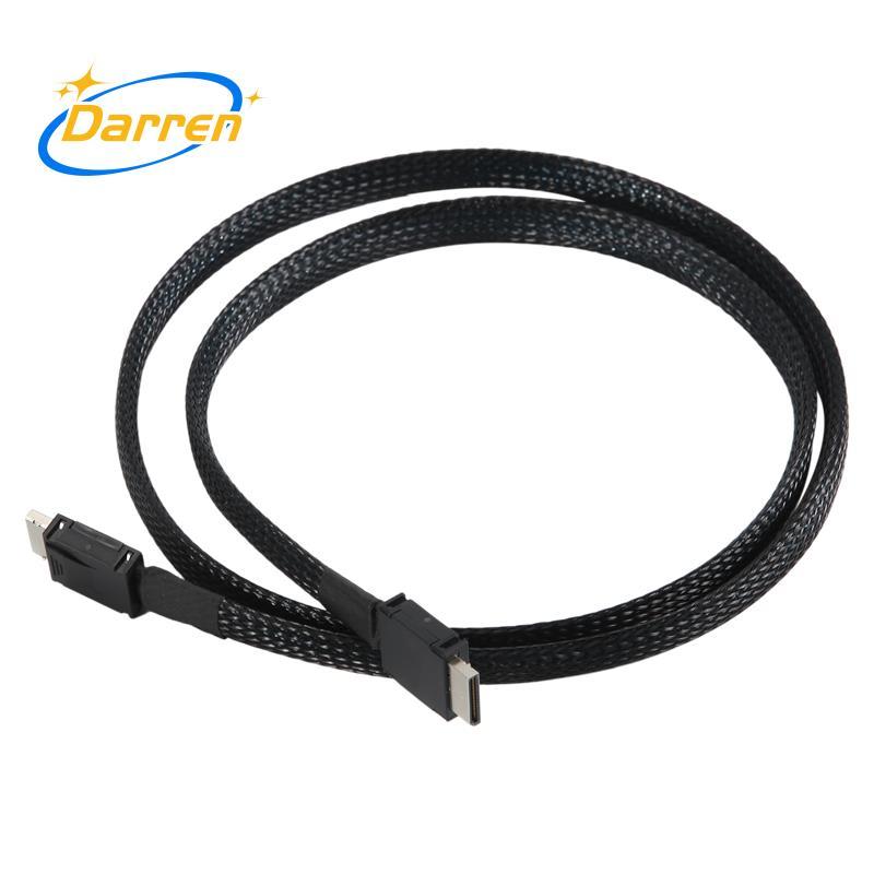 PCIE Oculink SFF 8611 4I đến SAS SFF-8611 4I Máy chủ Cáp siêu tốc Cáp nối dài dữ liệu Dây truyền dữ 