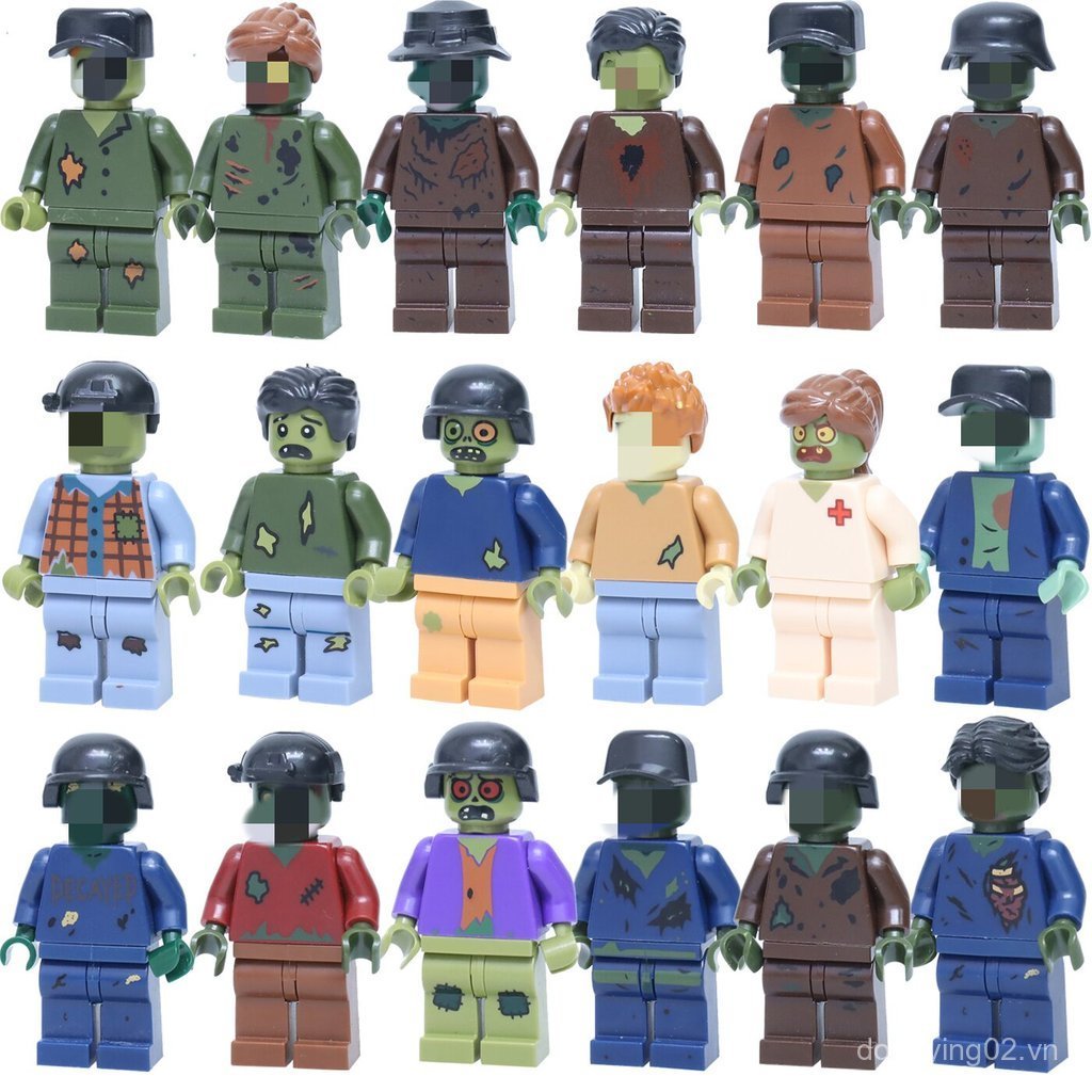Cư Dân Ác Khối Xây Dựng Minifigures Kinh Dị Zombies Quân Đội Căn Cứ Bức Xạ Khu Vực Cảnh Lắp Ráp Đồ C