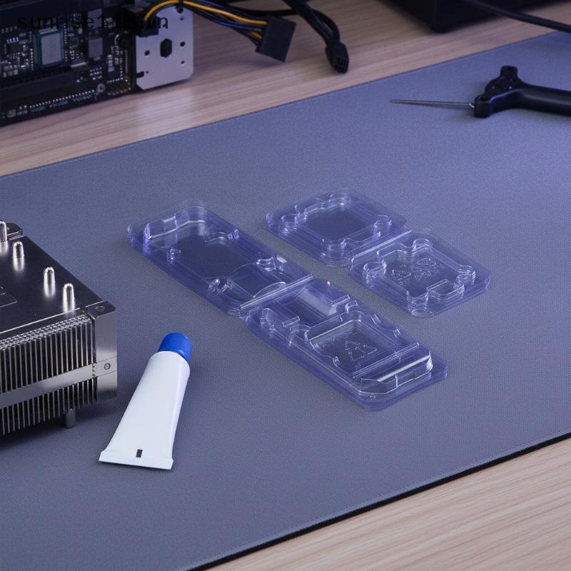 SRVN 10 Chiếc CPU Bảo Vệ Vỏ Bọc Khay Hộp Đựng Cho 754 905 938 939 AM2 AM3 DIY PC Xây Dựng Sử Dụng.