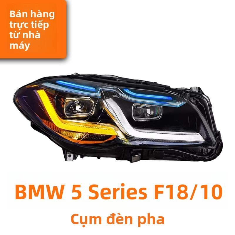Cụm đèn pha BMW 5 Series F10 F18 10-17, LED ngày đôi L, xi nhan, sang trọng, bán chạy