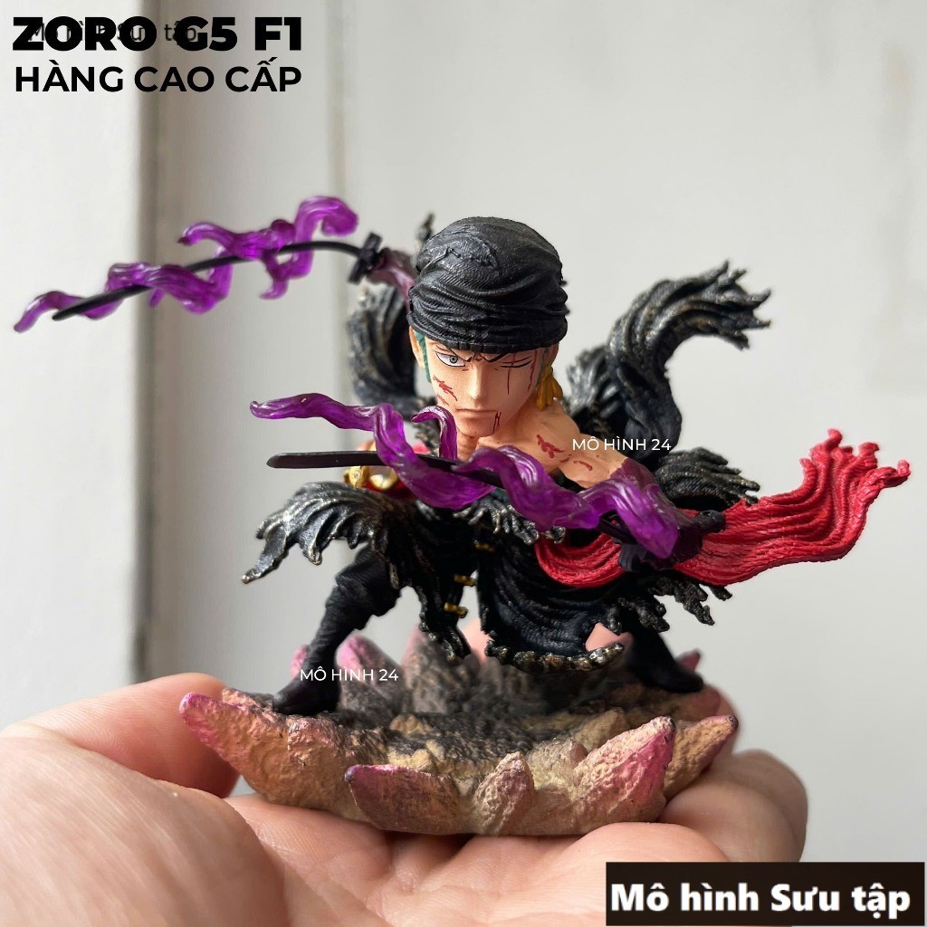 [HÀNG CAO CẤP] Mô hình đồ chơi  Roronoa zoro G5 F1 sơn sắc nét chibi G5 studio nhựa pVc figure  8cm 