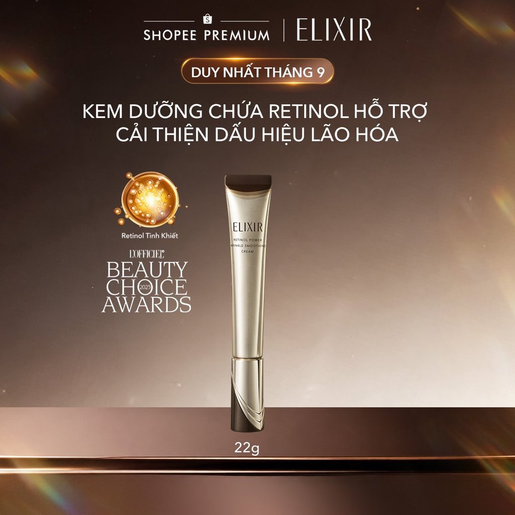 [SVIP] [CẢI TIẾN MỚI] Kem dưỡng Retinol cải thiện 11 loại nếp nhăn sâu ELIXIR RETINOL POWER WRINKLE 