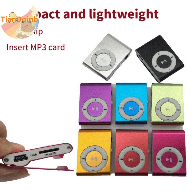 TianYe Mini Mp3 Máy Nghe Nhạc Phương Tiện Mini Kim Loại Kẹp Học Sinh Walkman Quà Tặng Di Động Mini U