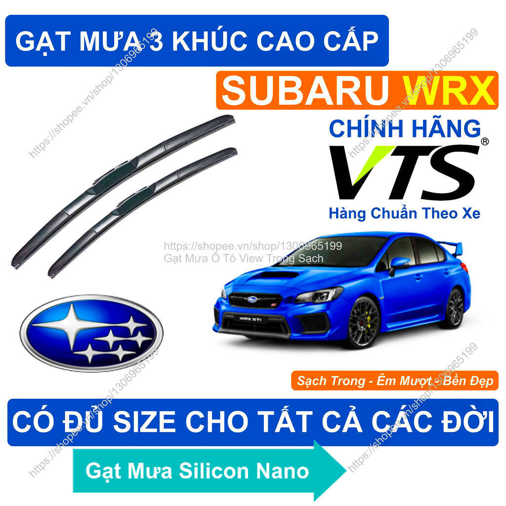Gạt Mưa 3 Khúc Kính Lái Subaru WRX/ Cặp Gạt Mưa  Kính Lái Cho Các Dòng  Subaru WRX/  Đủ Size Cho Các
