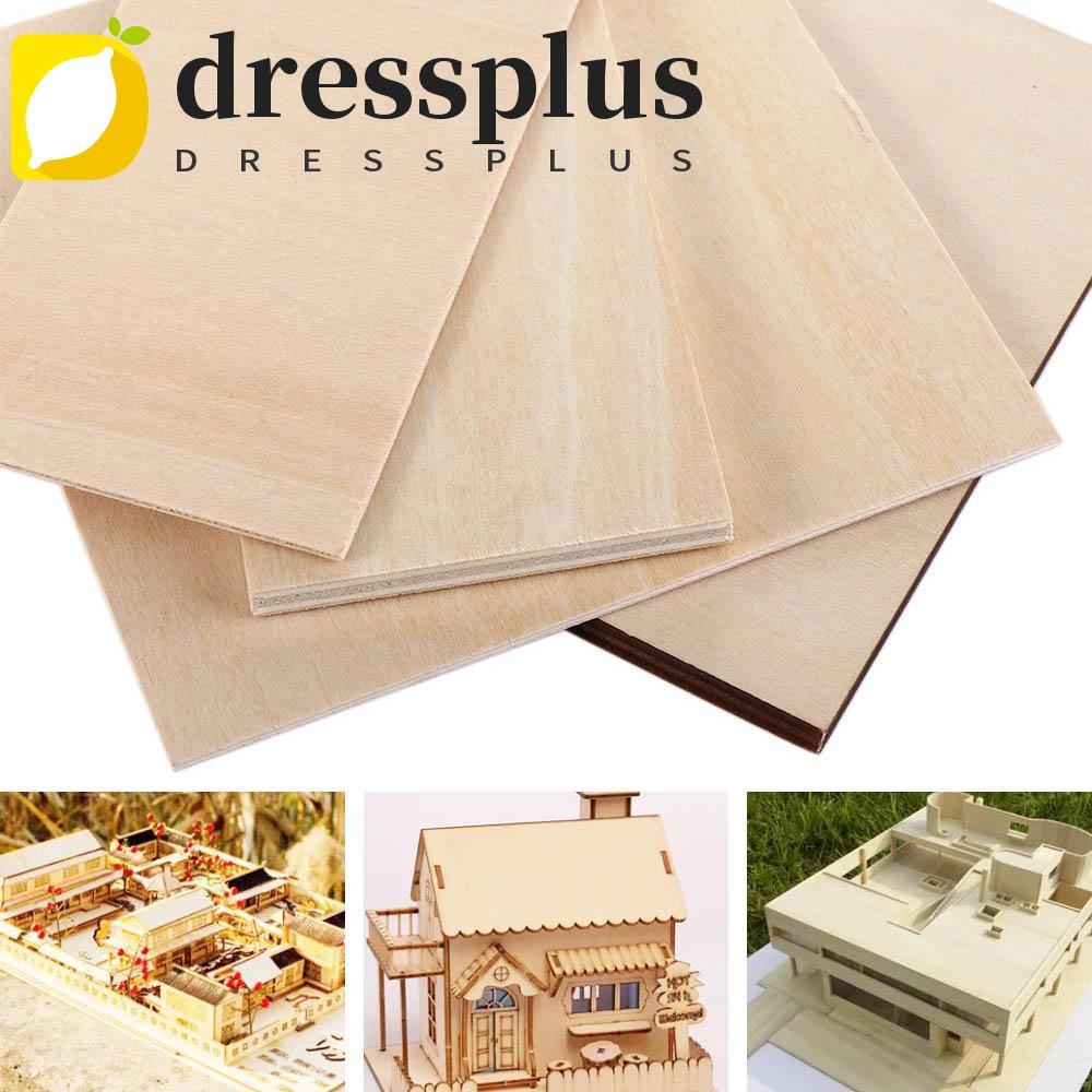 DRESSPLUS Basswood Ván ép Máy bay Đồ chơi tàu Đồ thủ công DIY Vật liệu xây dựng Mô hình gỗ DIY Tấm v
