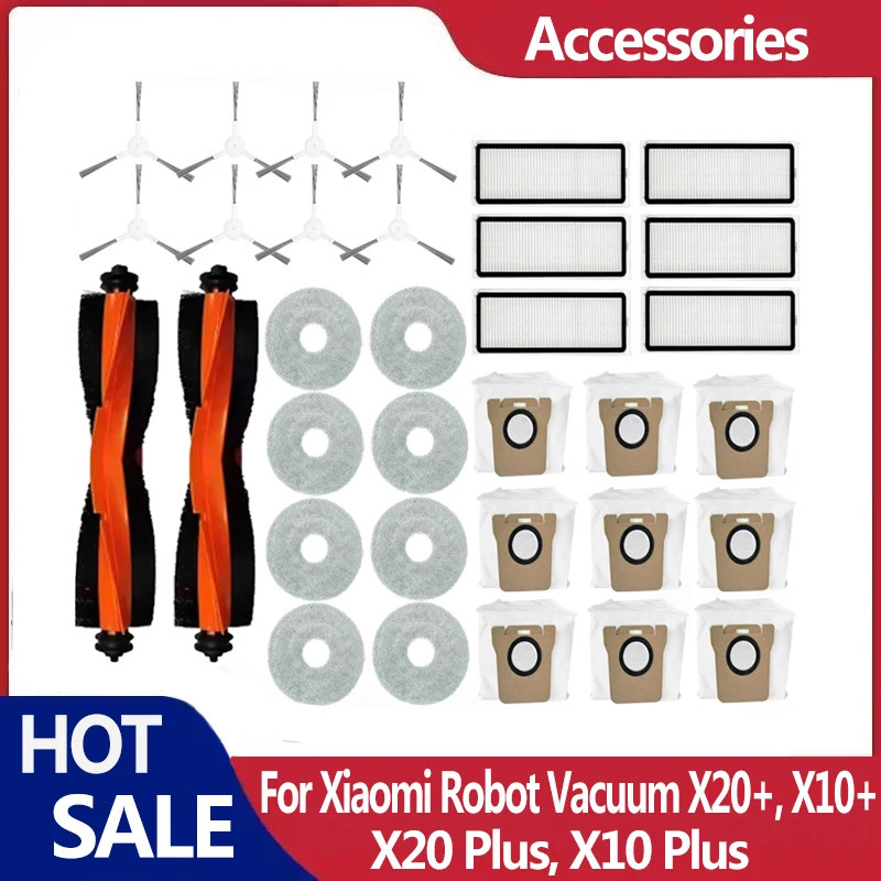 Phụ kiện cho Xiaomi Robot hút bụi X20 + X10 + X20 Plus X10 Plus (Không phù hợp với Xiaomi X20 Max / 
