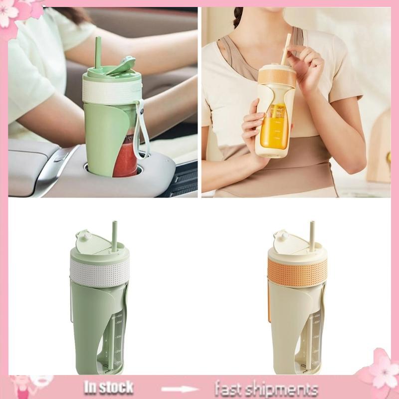 Portable Blender Cup 450ml USB C Rechargeable Juicer for Home Office Travel Use