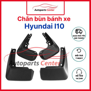 Chắn bùn xe Hyundai i10 2014-2022, chắn bùn đất bắn lên xe rất tốt, bộ 4 chi tiết kèm ốc vít