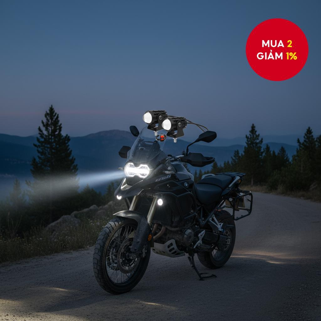 Best Buy: Cặp đèn LED Mini trắng & vàng, mỗi đèn 20W, chất lượng cao, phổ biến, kèm công tắc Domino.