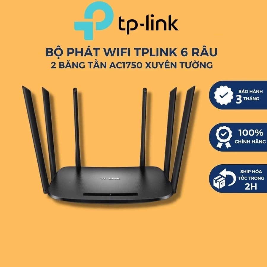 Bộ Phát WiFi TpLink 5 6 Râu 2 râu Xuyên Tường - TPLINK WDR 7300 / 7400 / 7620 ZTE  E2615 / E2603 / E