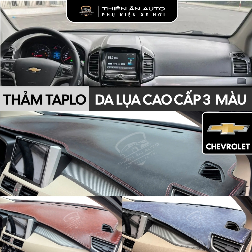 Thảm Taplo CHEVROLET CAPTIVA, CRUZE, ORLANDO, SPARK, COLORTAO, TRAILBLAZER, TRAX Da Lụa , Chuẩn Form