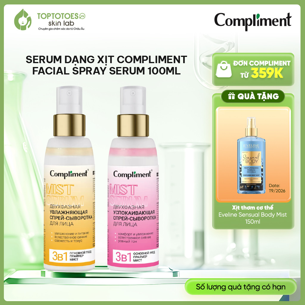 [HÀNG NHẬP KHẨU] Serum Compliment Facial Spray Serum 100ml
