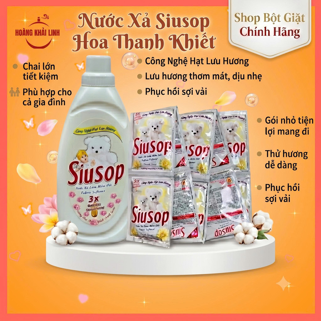 Nước Xả Siusop Hương Hoa Thanh Khiết Màu Trắng