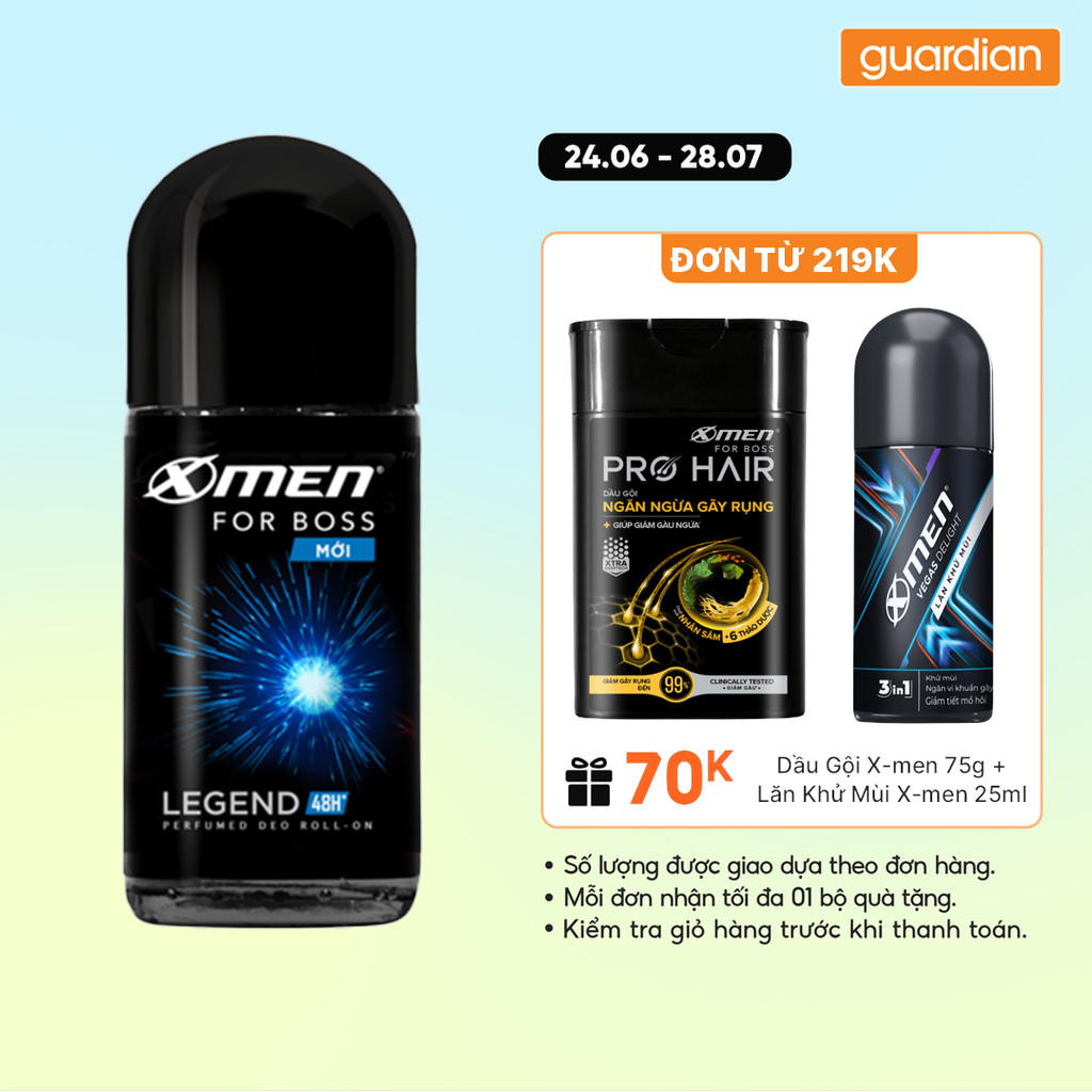 Lăn Khử Mùi X-Men For Boss Legend 50ml