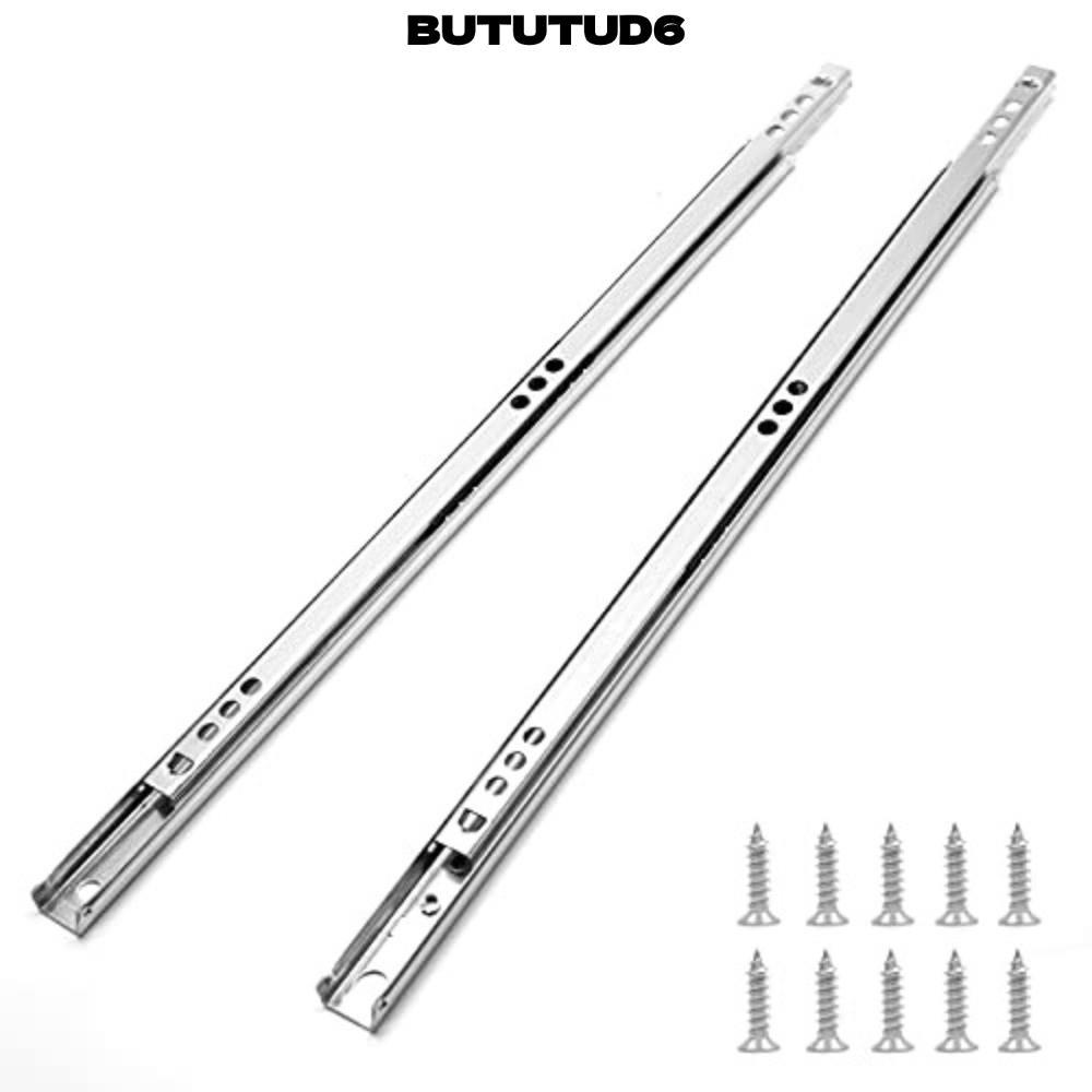 BUTUTUD6 2 Chiếc Cầu Trượt Ngăn Kéo, Trượt Hai Chiều Mịn Glide Ngăn Kéo Glide Glide, Ngăn Kéo Rộng 1
