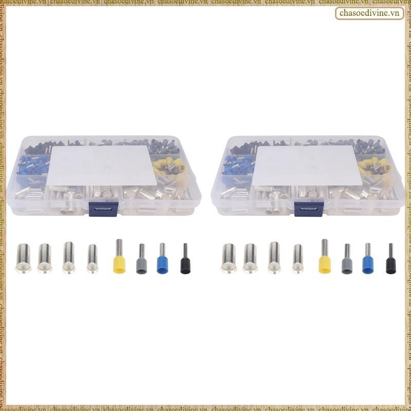 [K O G X] 780 Chiếc AWG (2 4 6 8 10 12 14 16) Bộ Dụng Cụ Ferrules Dây Crimp Terminal Connector Tay D