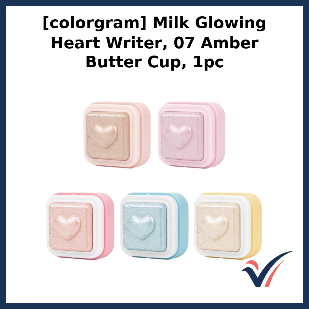 [colorgram] Milk Glowing Heart Writer, 07 Amber Butter Cup, 1pc / Blush Hàn Quốc / Glowing Finish củ