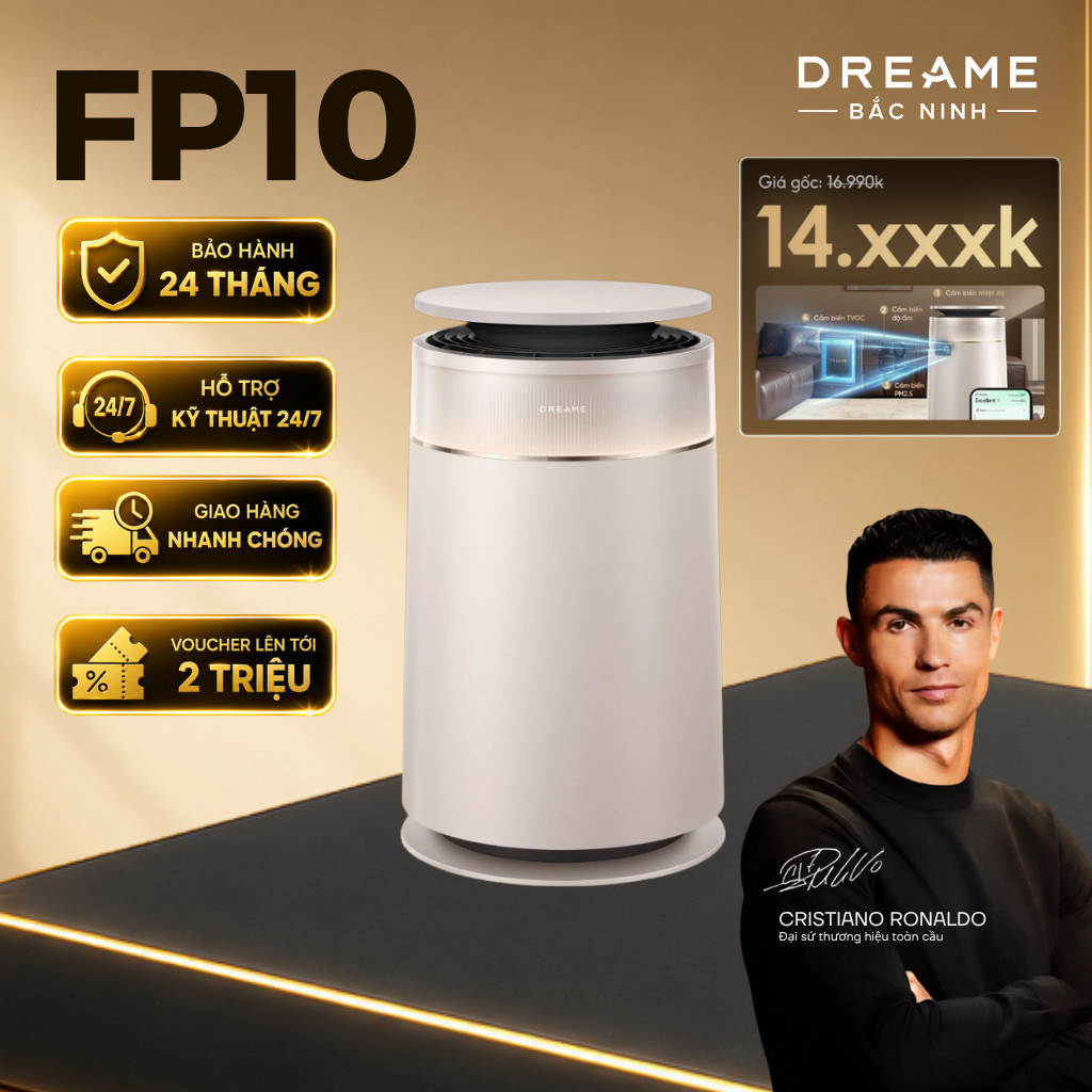 Dreame FP10/ AP10 | Máy Lọc Không Khí | Con Lăn Tự Làm Sạch | Gom Lông Tóc đến 99% | Giá tốt