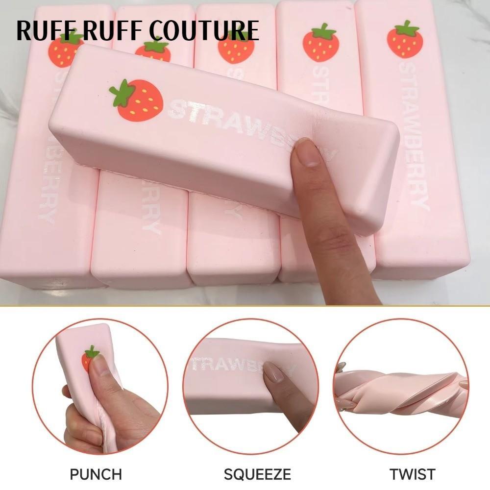 RUFF RUFF COUTURE Butter Bóp Đồ Chơi, Thư Giãn Tay Dâu Dính Bóp Quả Bóng Căng Thẳng, Chậm Đàn Hồi Fi