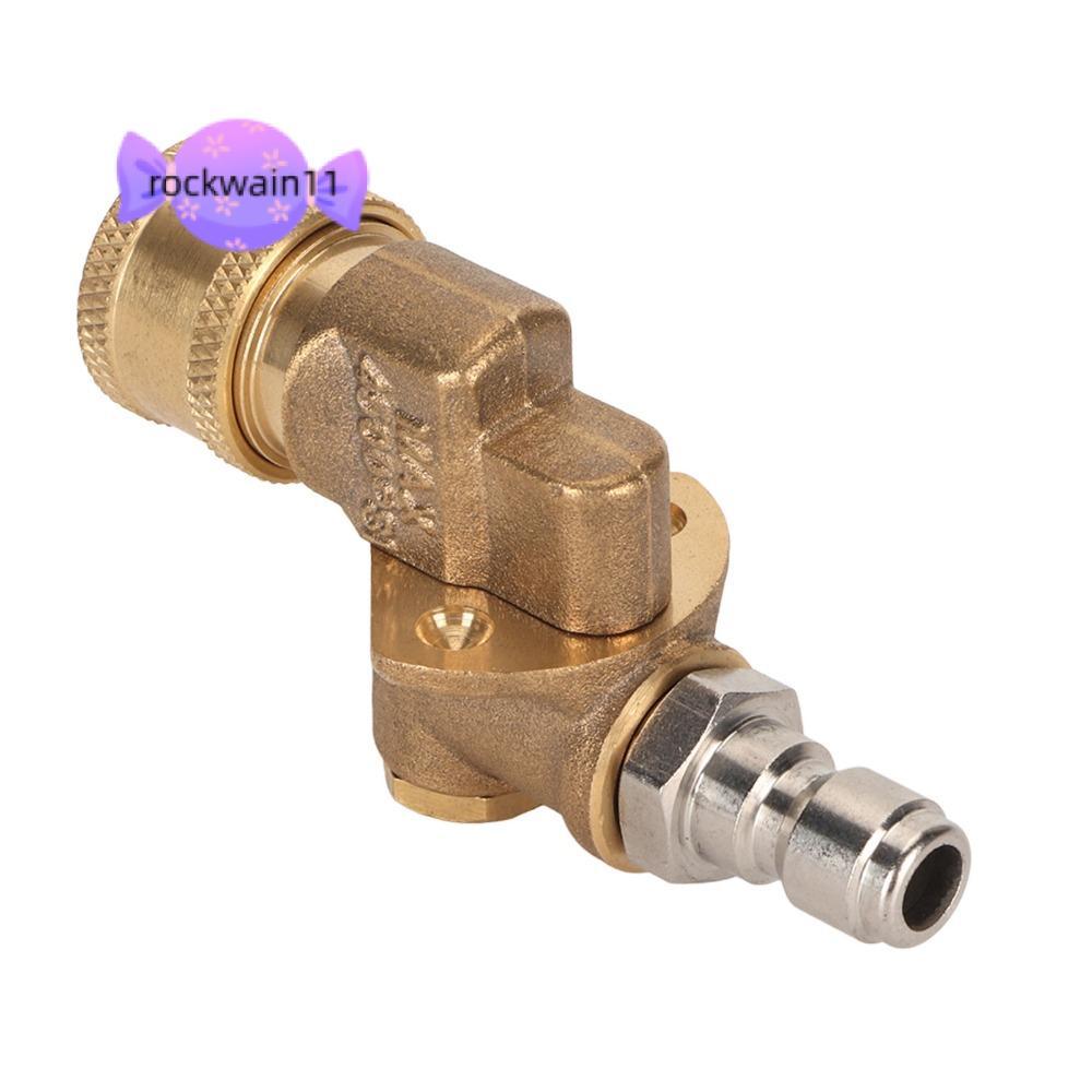 Bộ ghép nối xoay máy rửa áp lực ROCKWAIN11, Bộ ghép nối xoay kết nối nhanh 4500 PSI 5 góc 180 độ, Bộ
