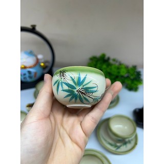 Ấm chén trà con trâu Bát Tràng đủ mẫu