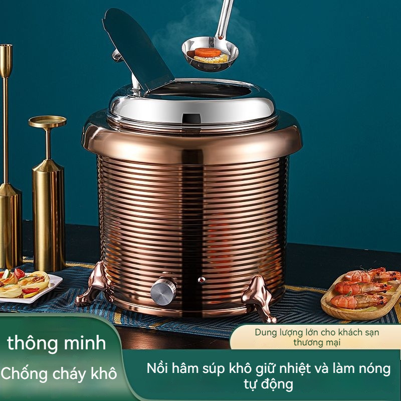 Nồi súp điện tử cách nhiệt khách sạn thương mại bằng thép không gỉ- - -thermal insulation electronic