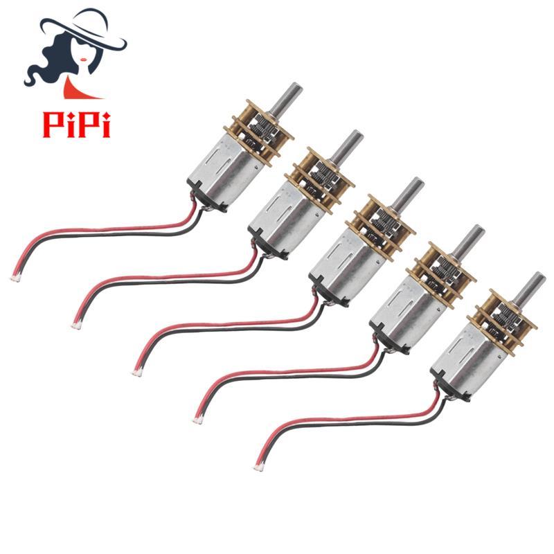 N20 Mini Micro Metal Gear Motor Set 5 Chiếc DC 3V-6V Gearwheel Bao Gồm Full Metal Giảm Tốc 60RPM Đồ 