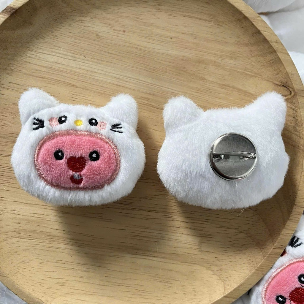 [ mẫu xinh ] Ghim Cái Áo Mèo & Loppy Phụ Kiện Thời Trang (  Mèo & Loppy 8,5 Cm )
