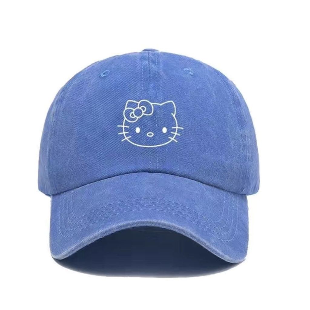 Hello Kitty Mũ Nữ hallo Hello Kitty Mũ Giặt Mặt Nhìn Nhỏ Hello Kitty Che Nắng Mũ Bóng Chày 7.13