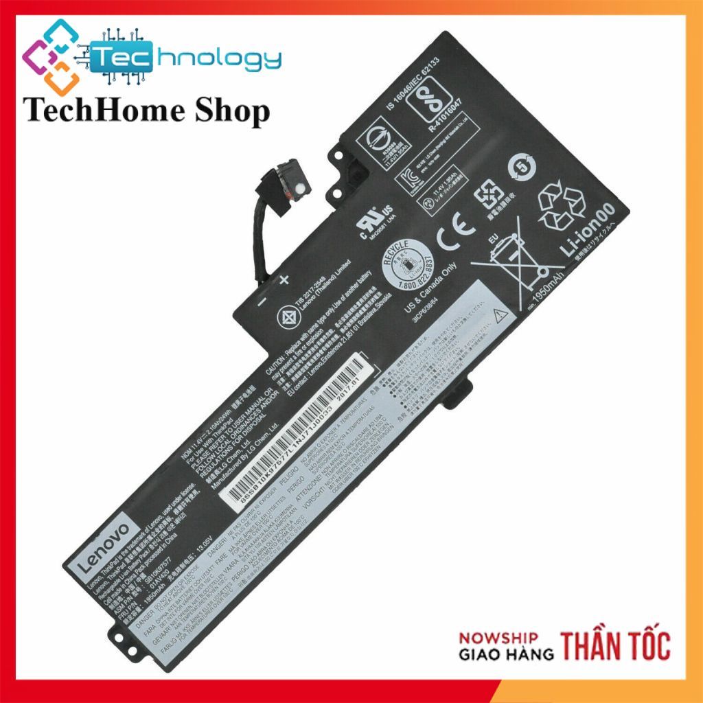 Pin Battery Laptop Lenovo ThinkPad T470 T480 01AV421 01AV419 01AV489