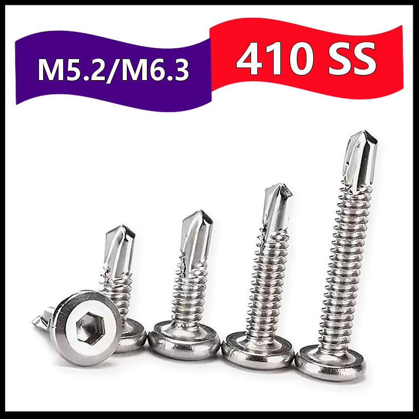 Ổ cắm lục giác đầu chảo lớn SUS410 Vít tự khoan M5.2 / M6.3 【 FGH-R 】