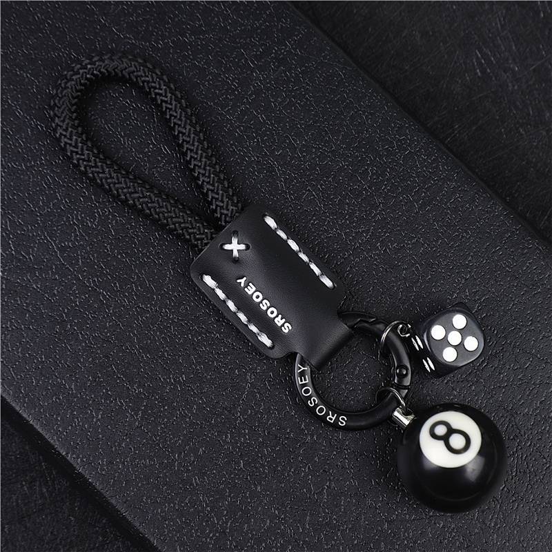 Billiards Small Gift Table Tennis Decorations Table Tennis Small Ornaments Billiards Keychain Billia