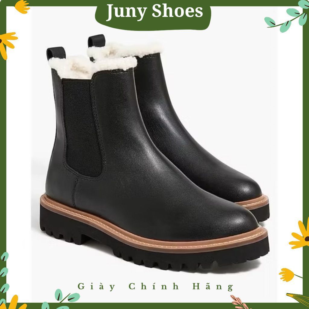 J.Crew Lug Sole Chelsea Boots - Giày Boot Da Nữ Sang Trọng - Đi Tuyết - Giữ Ấm Cho Chân