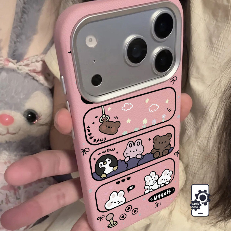 Ốp Lưng Tương Thích Cho Realme Manga Cột Gấu Nhỏ Thỏ Chim Cánh Cụt Họa Tiết C75 C67 C65 C51 C55 C53 