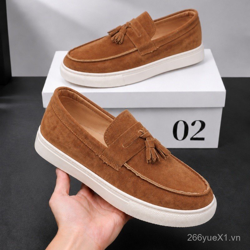 Loafers Lái Xe Loafers Ban Giày Nam Kéo Trên Trượt Thấp Top Thường Ngày