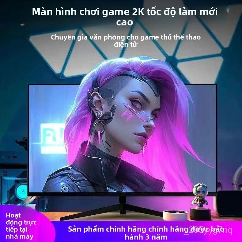 Màn hình máy tính LCD cong 2K 144Hz 32 27 24 inch không viền 4K 240Hz gaming độ nét cao chính hãng m