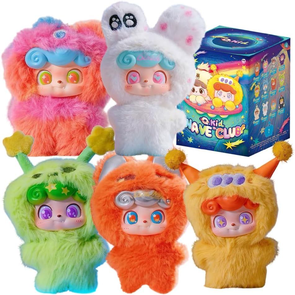 Q.Kid Wave Club Series Hộp mù sang trọng Mini (1 trong 13 kiểu dáng có thể) Đồ chơi sưu tập nhân vật