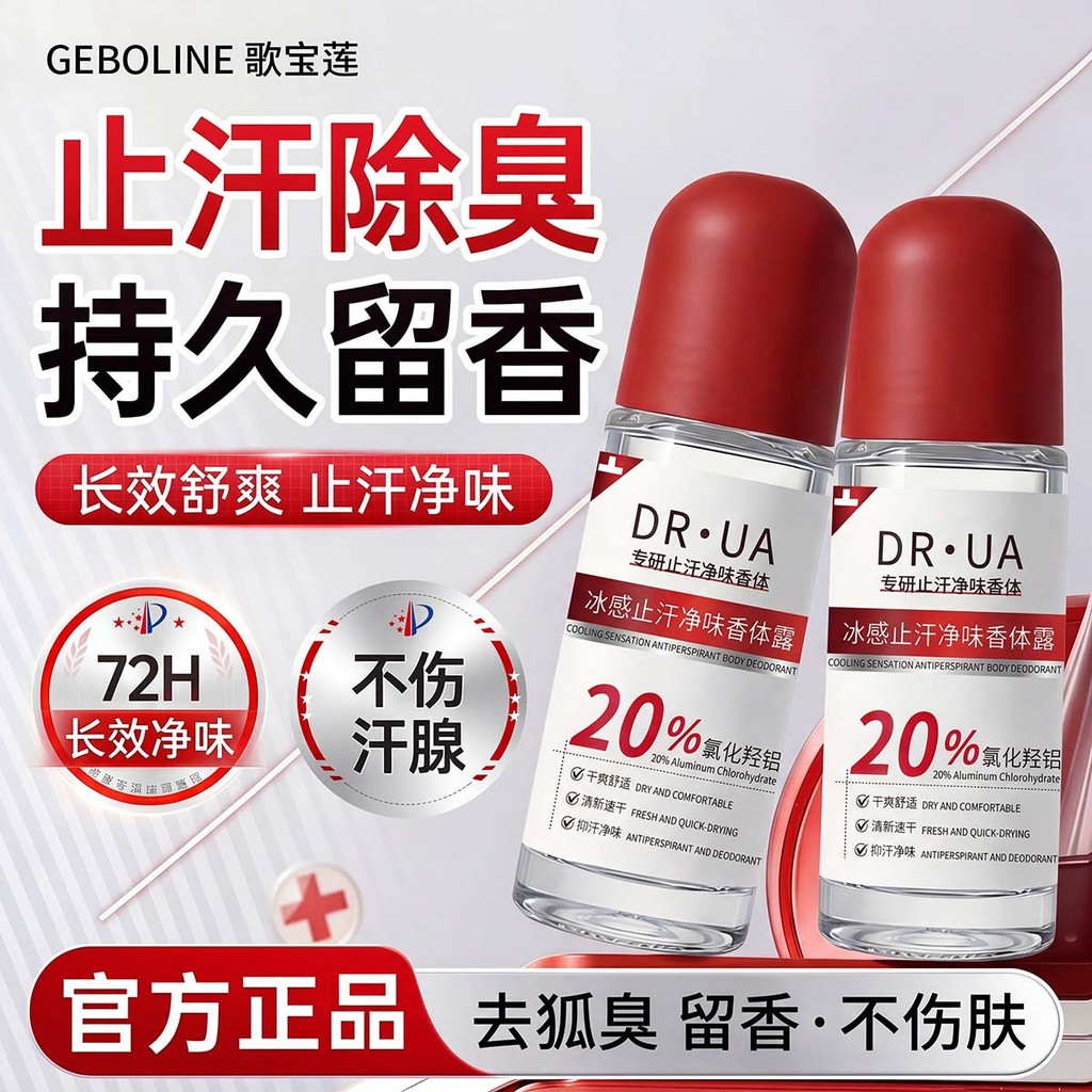 Preferred#New antiperspirant roll-on deodorant with aluminum hydroxyl chloride for underarm odor rem