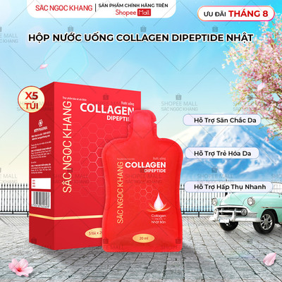 Hộp Nước uống đẹp da Collagen Dipeptide Sắc Ngọc Khang [Hộp 5 túi x 20ml/túi]