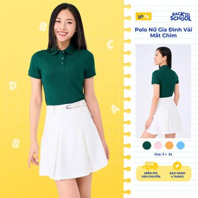 Áo Polo Nữ YODY Cotton Mắt Chim Co Giãn Thoáng Mát Chống Nhăn  APN7280