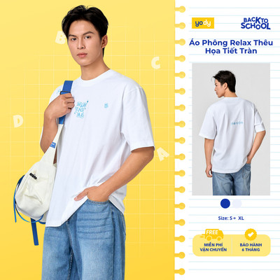 [BST Dream Team Summer] Áo Phông Nam Relax Thêu Họa Tiết Tràn MCTS26S035