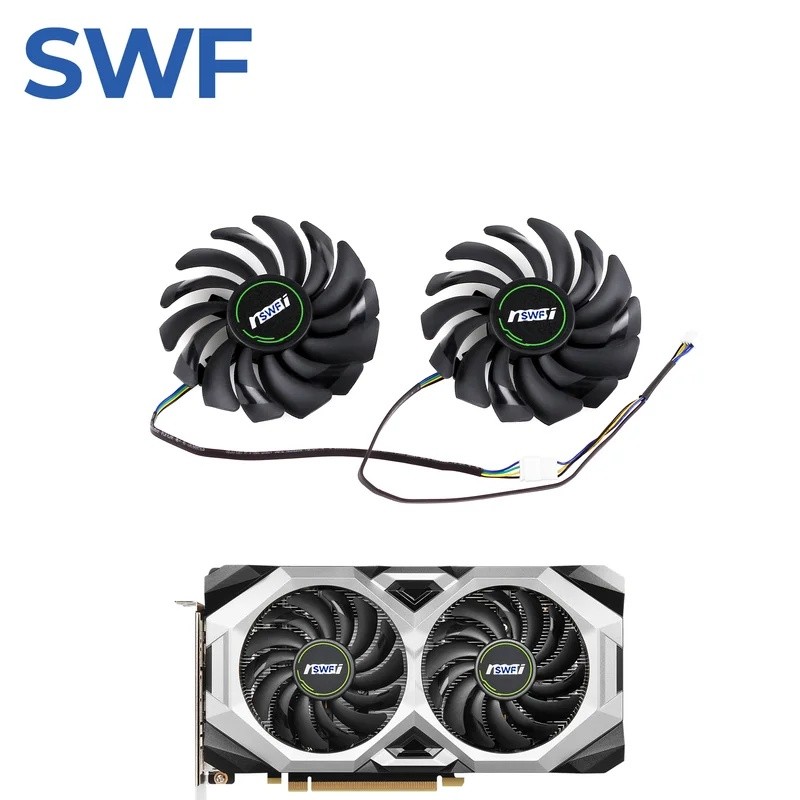 * 2 Cái / bộ Quạt Làm Mát 87MM PLD09210S12HH Cho MSI GeForce RTX 2070 2060 Quạt Làm Mát Card Đồ Họa 