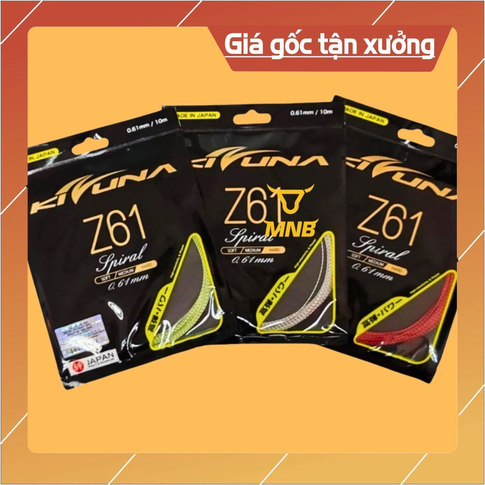 Dây Cước, Lưới Căng, Đan Vợt Kizuna Z61 Đủ Màu. Made in JAPAN. Hàng Chính Hãng. Bg65, bg65ti, 66utim
