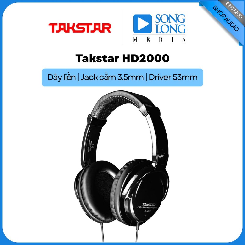 Tai nghe chụp tai Takstar HD2000 -  Hàng Chính Hãng - Songlongmedia