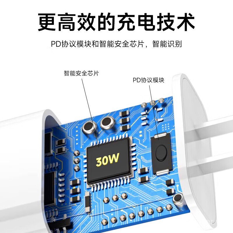 Thích hợp cho cáp PD30W / 20W sạc nhanh Head-C PD iPhone16 1514 13 12 Bộ 9R3U