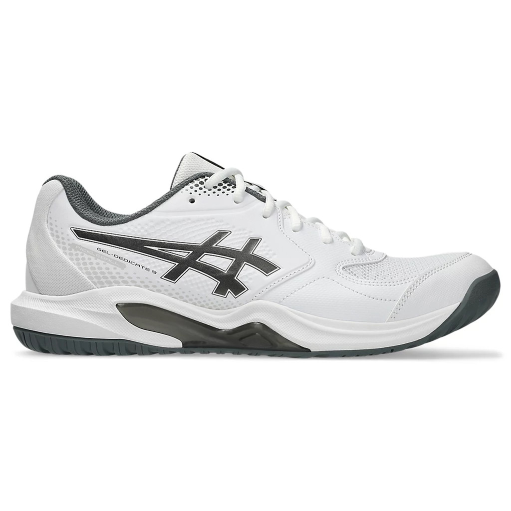 Giày Pickleball nam Asics GEL-DEDICATE 9 WHITE/GUNMETAL