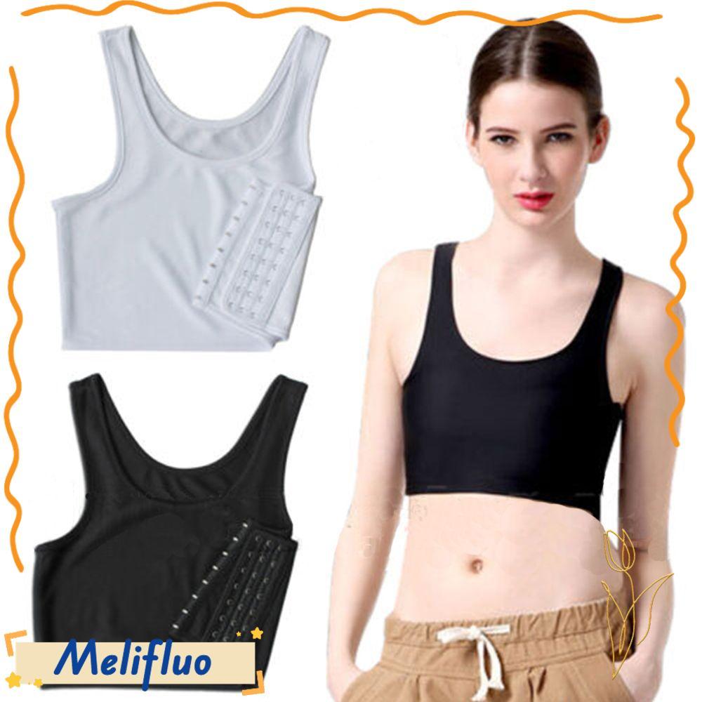 MELIFLUO Áo Ngực Quần Lót Tank Tops Ngực Shaper Đồng Tính Nữ Tomboy