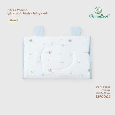Gối La Pomme gấu con du hành - Sợi Petit Soyeu thoáng mát  - Bé trai - Freesize