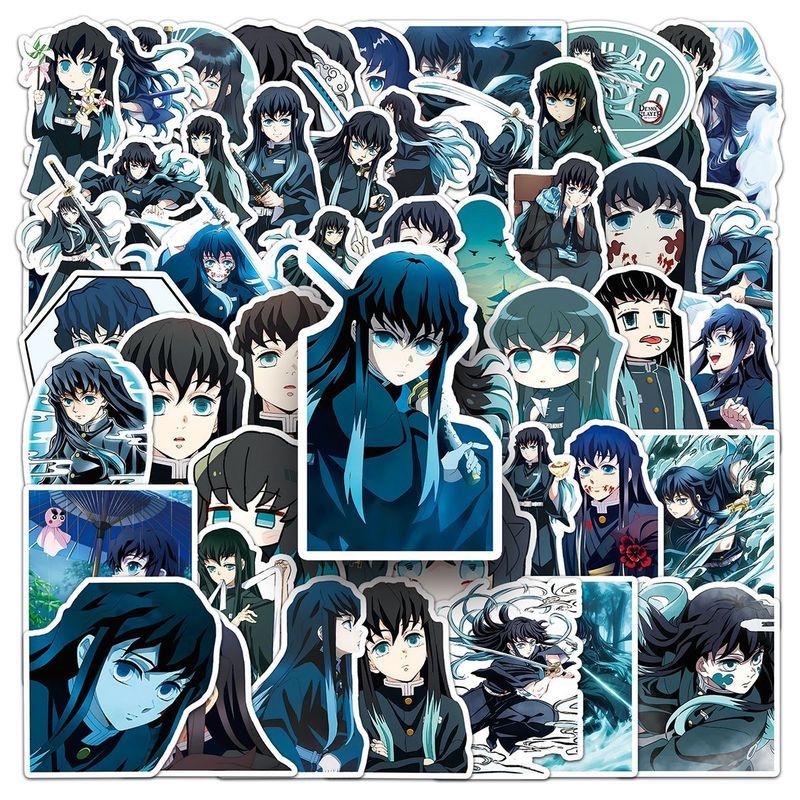 Demon Slayer / Tokitou / Tokitou Muichiro Sticker Demon Slayer Trang trí Nhãn dán điện thoại di động